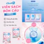 Viên thả làm sạch bồn cầu toilet CleanZ khử mùi hôi tẩy sạch ố vàng diệt vi khuẩn lưu hương thơm mát dài lâu hương đào