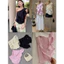 WGWE | Áo lệch vai viền bèo, dáng ôm croptop phong cách cá tính – W9396#