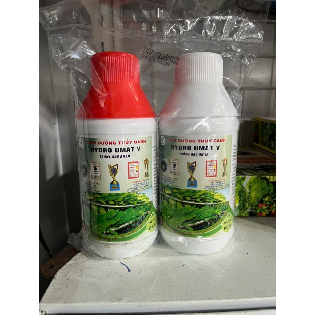 Dinh Dưỡng Thủy Canh AB – Rau Xanh Mướt Sau 7 Ngày – Bộ 500ml