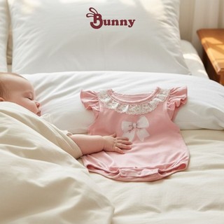 Body thun lạnh cổ ren Bunny chất thun Modal cao cấp cho bé gái 4-10kg