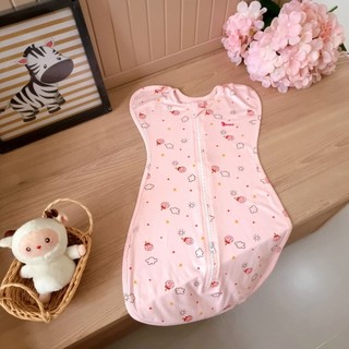 Nhộng chũn cao cấp Bunnybaby chất cotton lụa mềm mịn chống giật mình cho bé 3-6kg