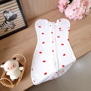 Nhộng chũn cao cấp Bunnybaby chất cotton lụa mềm mịn chống giật mình cho bé 3-6kg