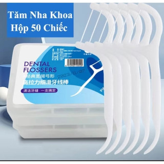 [Sỉ] Hộp tăm chỉ nha khoa tiện dụng nhỏ gọn (hộp 50 chiếc)