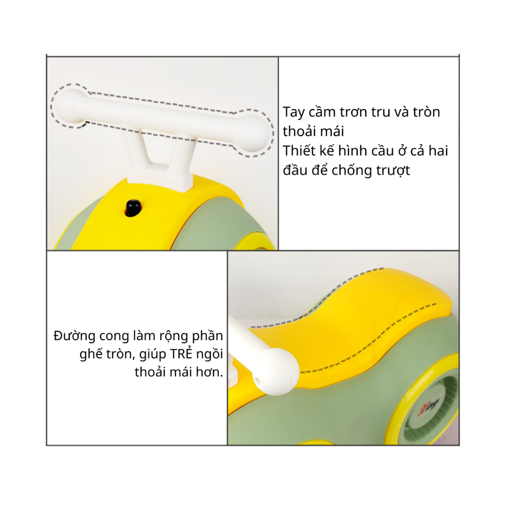 {CĐP-6-7-8}Xe Đậu Phộng Cao Cấp MYA KIDS , Xe Chòi Chân, Xe Tập Đi Cho Bé Cao Cấp Thế Hệ Mới, Có Đèn Có Nhạc Siêu Xinh
