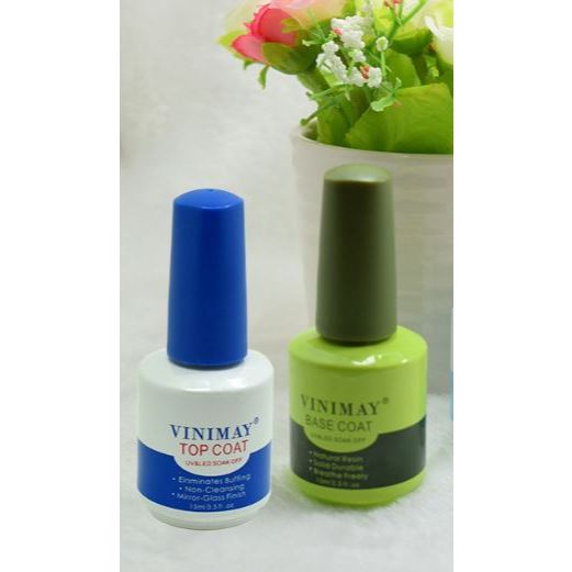 CAM KẾT CHÍNH HÃNG Sơn gel liên kết và top siêu bền - cứng móng - gel tạo giọt sương của vinimay