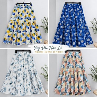 Chân Váy Maxi Họa Tiết Xinh Đi Biển- Đi Chơi