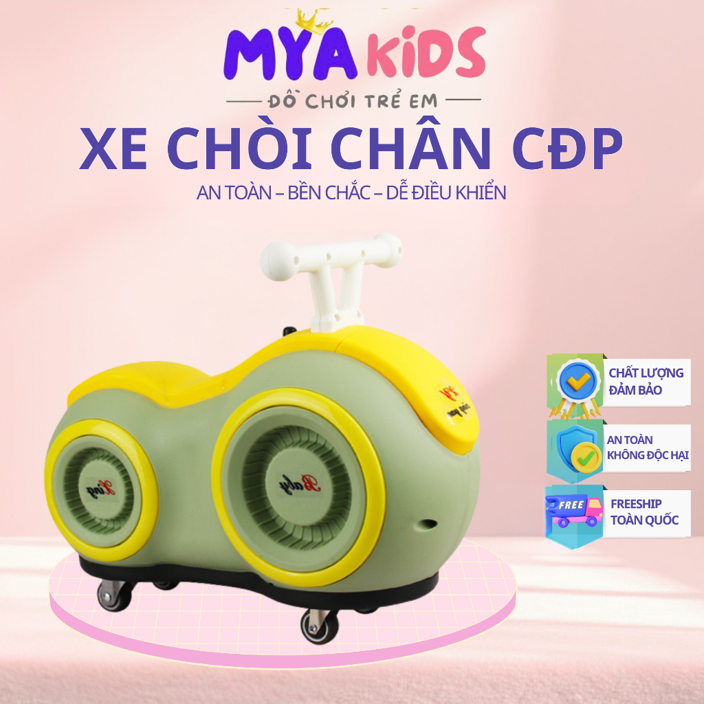 {CĐP-6-7-8}Xe Đậu Phộng Cao Cấp MYA KIDS , Xe Chòi Chân, Xe Tập Đi Cho Bé Cao Cấp Thế Hệ Mới, Có Đèn Có Nhạc Siêu Xinh