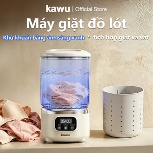 kawu Máy giặt mini đồ lót Không Dây Khử trùng ánh sáng xanh Tích hợp giặt và vắt Máy Giặt Tất