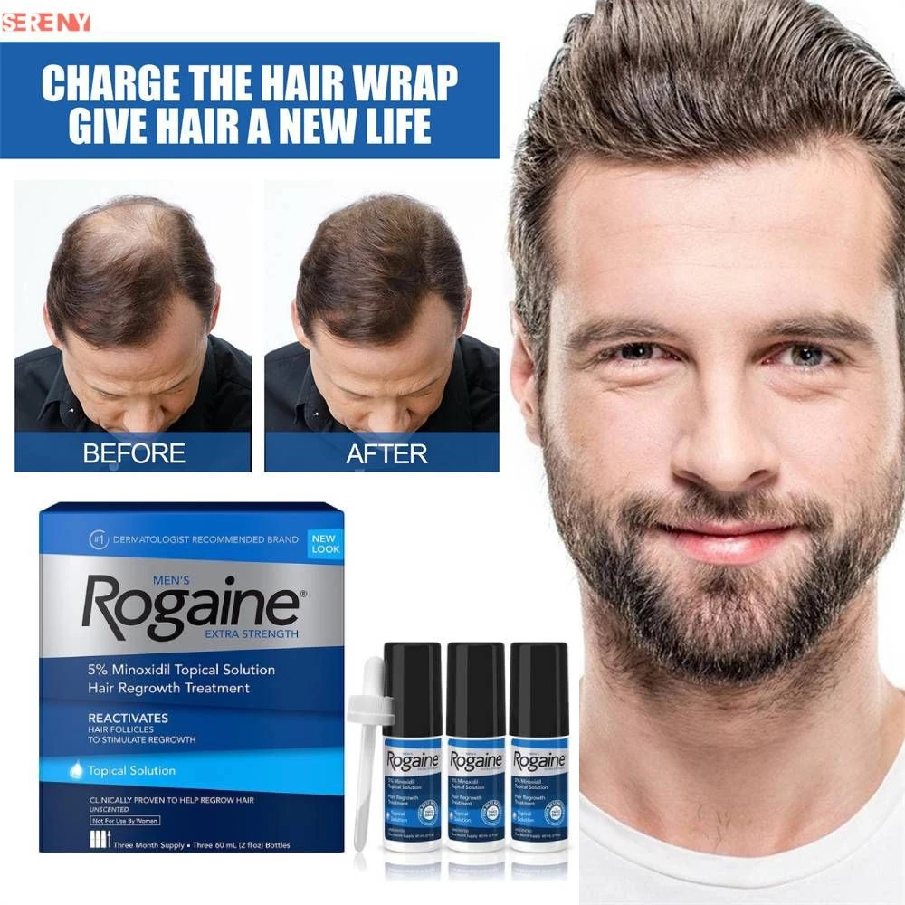 Tinh chất mọc tóc Rogaine 60ml*3/5% Minoxidil hỗ trợ mọc tóc nhanh cho nam giới
