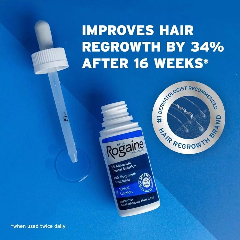 Tinh chất mọc tóc Rogaine 60ml*3/5% Minoxidil hỗ trợ mọc tóc nhanh cho nam giới