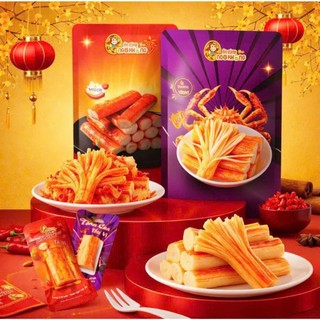 Combo 10/20/30 gói thanh cua ăn liền - Snack ăn vặt healthy giàu protein ít béo - ăn chơi, xem phim, tụ tập
