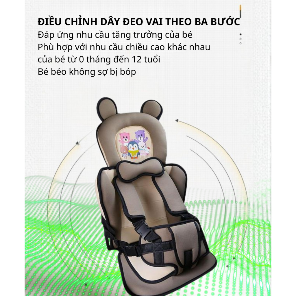 {DN-101-102}Ghế Ngồi Ô Tô Cho Bé MYA KIDS Cho Trẻ Từ 6 Tháng Tuổi,Ghế An Toàn Cho Bé