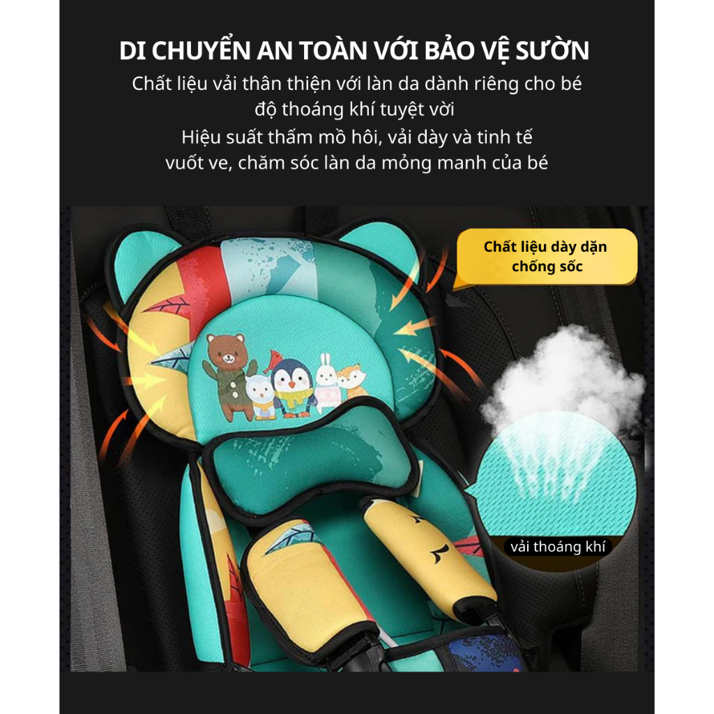 {DN-101-102}Ghế Ngồi Ô Tô Cho Bé MYA KIDS Cho Trẻ Từ 6 Tháng Tuổi,Ghế An Toàn Cho Bé
