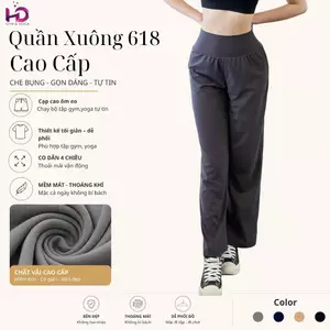 Quần CP nữ, model: DSP687.1.618 Tuấn HD, Cạp Cao, Tập Gym Yoga
