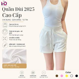 Quần đũi vừa nữ, model: 99079.1.2025 Tuấn HD, Cạp Chun, Quần Short Nữ Dáng Thể Thao Thoáng Mát