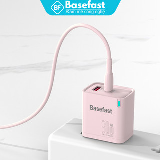 Củ Sạc Nhanh 30W và 20W Basefast B32 Cốc Sạc 2 Cổng Siêu Bền Có Đèn Báo Cho Samsung/Oppo/Xiaomi
