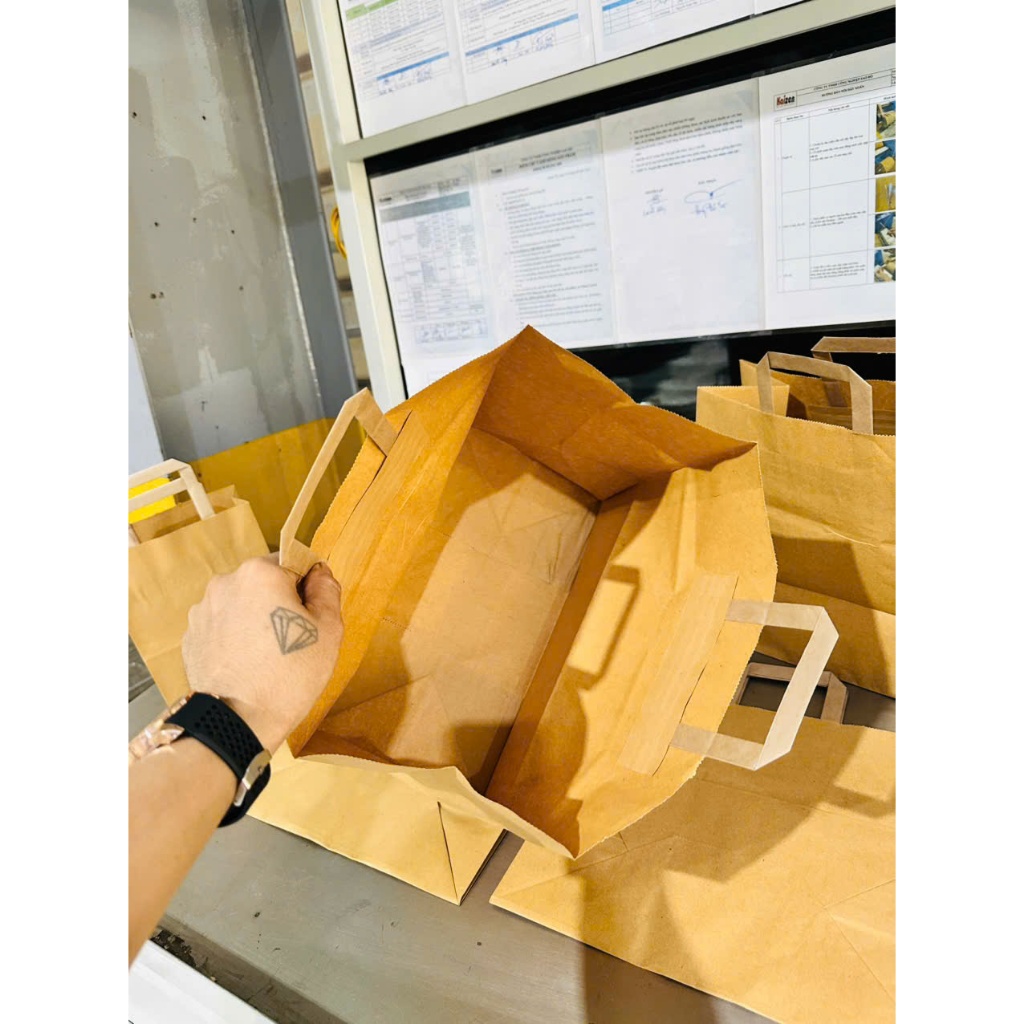Sỉ thùng 250c Túi giấy Kraft size to, dn5
