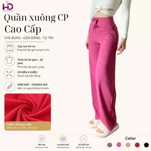 Quần CP nữ, model: DSP687.1.cp Ống Loe Nữ TUẤN HD, Tập Gym Yoga Pilates, Chất Thun Poly