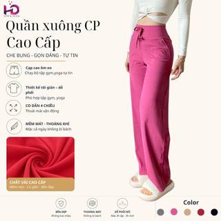 Quần CP nữ, model: DSP687.1.cp Ống Loe Nữ TUẤN HD, Tập Gym Yoga Pilates, Chất Thun Poly