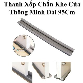 Thanh Chặn Cửa Xốp 93cm Vỏ Da Cách Nhiệt Cách Âm Chặn Đáy Khe Cửa Gió Mùa Ngăn Côn Trùng-Shop97