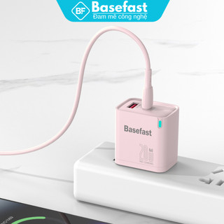 Củ Sạc Nhanh 20W 2 Cổng Basefast Công Nghệ GaN Nhỏ Gọn Chống Quá Tải  Quá Nhiệt