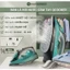 Bàn ủi hơi nước cầm tay QCOOKO,bàn là hơi nước 2 chế độ ĐẾ GỐM 2200W ỦI PHẲNG NHANH mọi loại vải