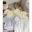 Áo Trễ Vai Nữ Babydoll Tay Bèo Phong Cách Hàn Quốc by.Thanhhuyenclothings
