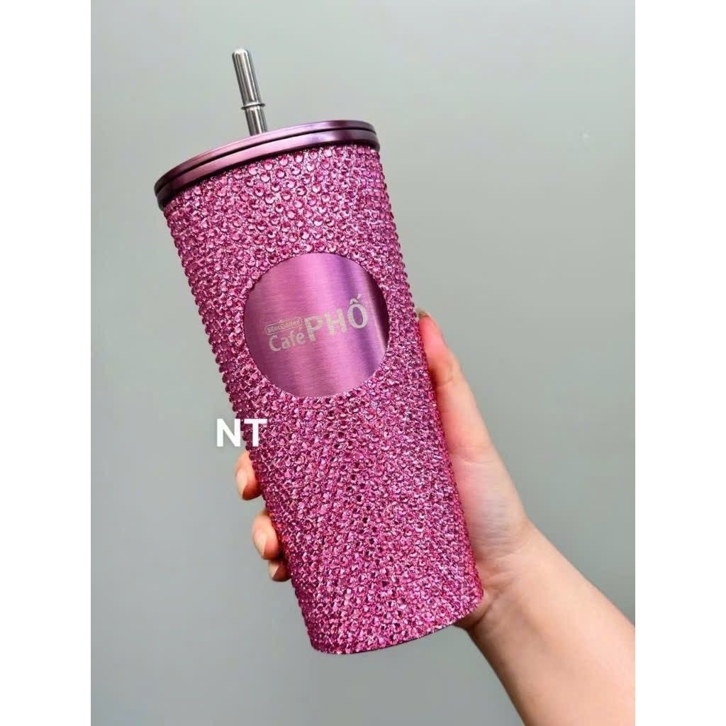 LY GIỮ NHIỆT KIM CƯƠNG 550ml Cafe Phố