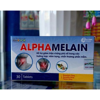 TPBVSK Viên ngậm hỗ trợ giảm sưng tan máu bầm giảm phù nề Melain Hoa Viên - Hộp 30 viên