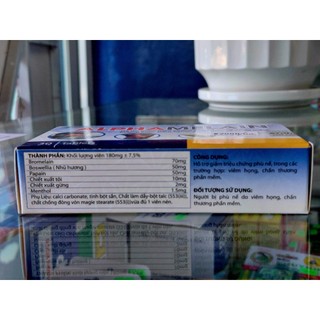 TPBVSK Viên ngậm hỗ trợ giảm sưng tan máu bầm giảm phù nề Melain Hoa Viên - Hộp 30 viên