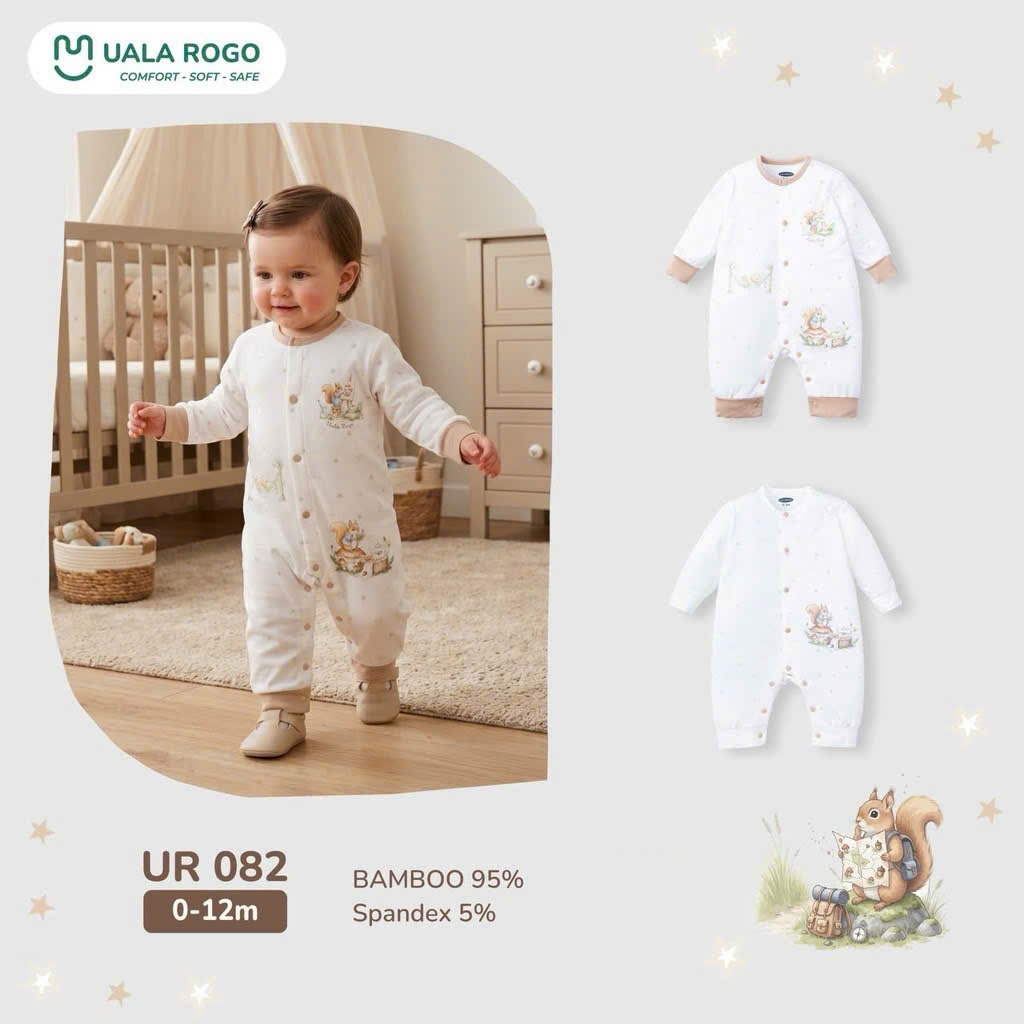 (3-10kg) Bộ Body Dài Tay Uala UR502 UR2111 UR2133 UR2217 UR2338 UR2358 UR2368 UR3543 UR3545 UR3802 UR3819 UR082