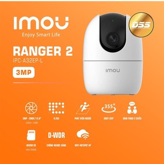 CAMERA IMOU A32- 3MP quay quét trong nhà, đàm thoại 2 chiều, có cổng LAN