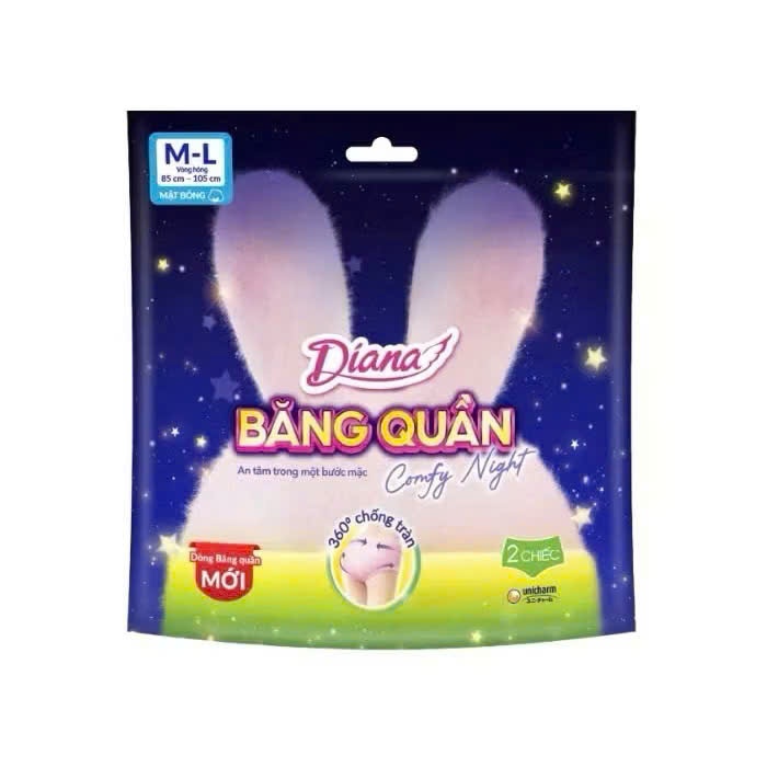 [Chính Hãng Diana Unicharm] Băng Vệ Sinh Diana Ban Đêm, Dạng Quần .