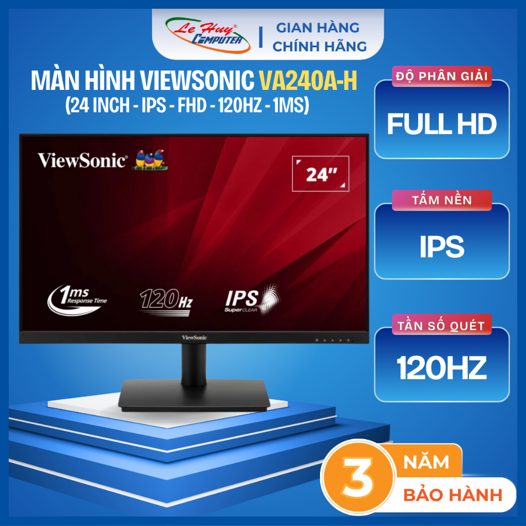 Màn Hình ViewSonic VA240A-H ( IPS - 120Hz - 1ms - FullHD) - Hàng Chính ...