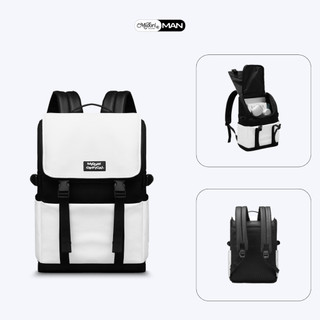 Balo Đi Học Đi Làm APOLO Nam Nữ Cặp Đựng Laptop Vải Phối Da PU Du Lịch Chống Sốc | MIDORI FOR MAN