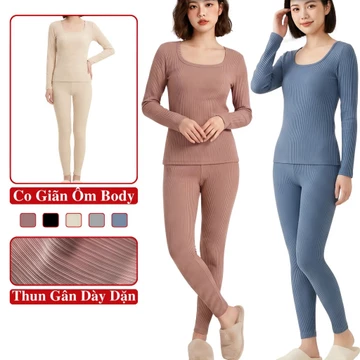 Set Bộ Đồ Ngủ Mặc Nhà Nữ Tay Dài Dáng Ôm, Bộ Mặc Nhà Nữ Tay Dài Madela Thuộc SP: Đồ Mặc Nhà. Quần Áo Ngủ Mặc Nhà Nữ