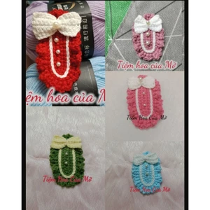 Kẹp Tóc Đính Nơ Bằng Len Handmade - Thiết Kế Độc Đáo, Phong Cách Handmade