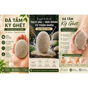 (Đá Tắm Kì Ghét, Da Chết, Đá Cuội Tự Nhiên Tẩy Tế Bào Chết, Kỳ Da Chết Body Lưng, Triệt Lông