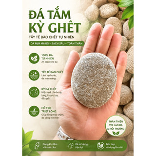 . Đá Tắm Kì Ghét, Da Chết, Đá Cuội Tự Nhiên Tẩy Tế Bào Chết,  Kỳ Da Chết Body Lưng, Triệt Lông
