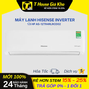 Máy Lạnh Hisense Inverter 1.5 HP AS-12TR4RLRCD02 Tiết Kiệm Điện BH 24 Tháng