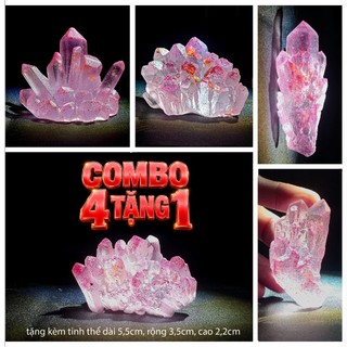 4 Tặng 1 - Tinh Thể Hồng Khổng Tước Ánh Kim – Aurora Peacock Crystal