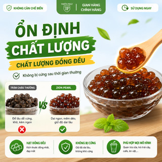 [Thùng sỉ] Hạt trân châu trắng giòn dai 2kg – topping trà sữa, trà hoa quả