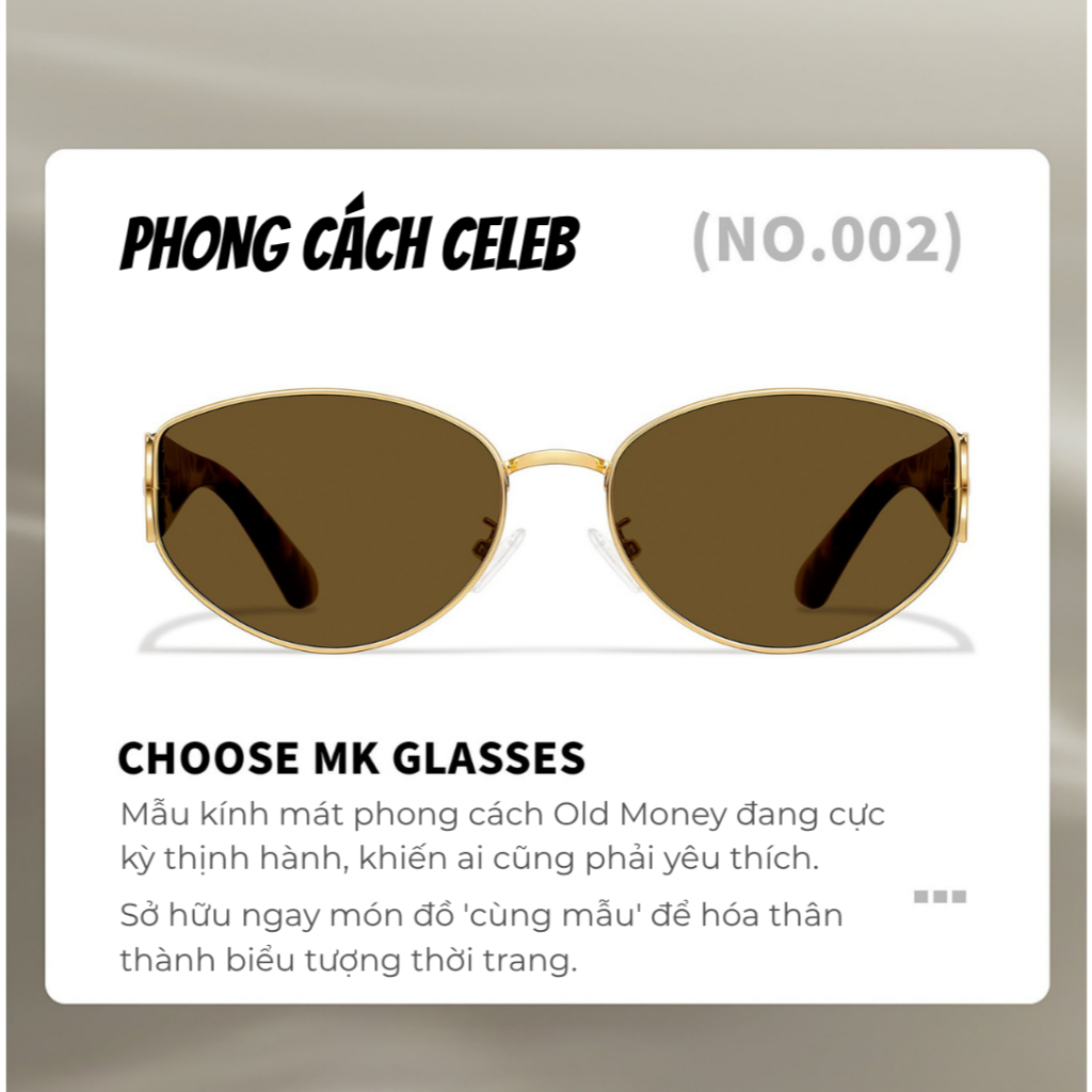 Kính Mắt Thời Trang Nữ INNI Form Oval Retro, Gọng Kim Loại Phối Da Báo, Chống UV Kính Hot Trend 6238