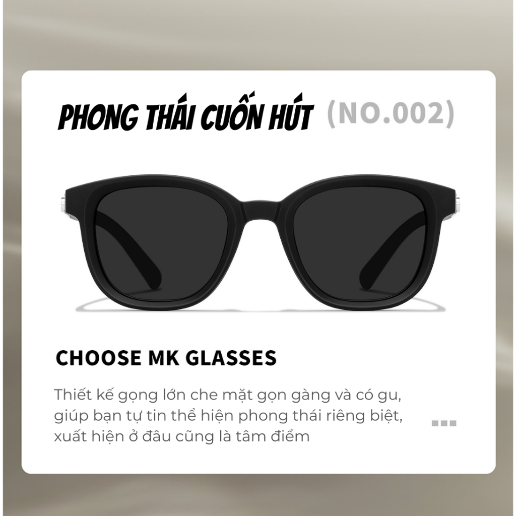 Kính Mát Thời Trang INNI 1254 Kính Râm·Gọng Đen Unisex, Form Vuông Dễ Đeo, Chống UV Bảo Vệ Mắt