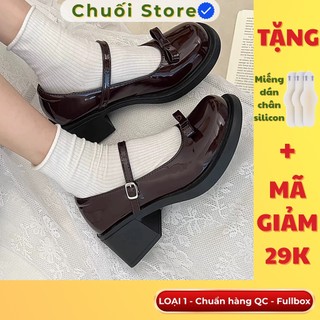 Giày lolita nữ da PU tổng hợp dệt vải đế cao su êm chân thoải mái thuận tiên di chuyển