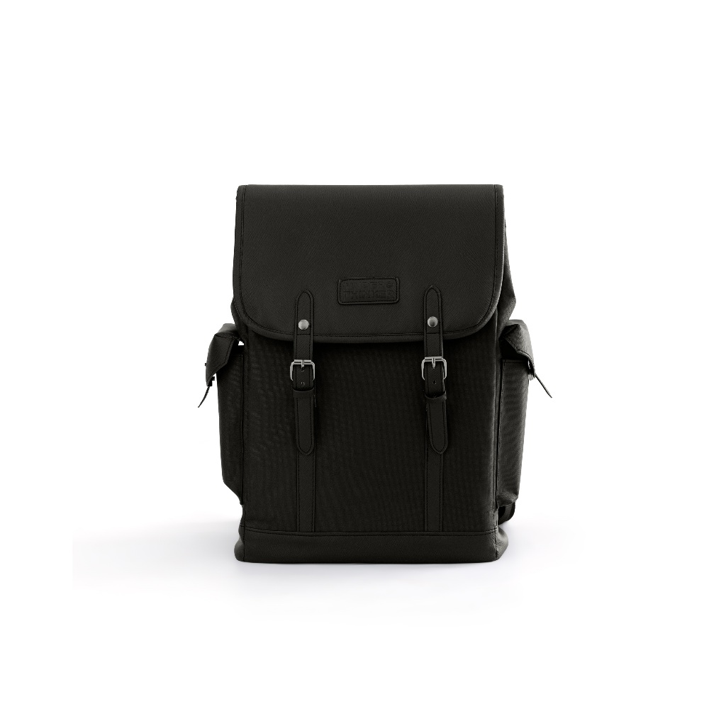 Balo ZOROS Thời Trang Unisex Cặp Đựng Laptop Đi Học Nam Nữ Vải Phối PVC Trượt Nước | NICHE LUXURY