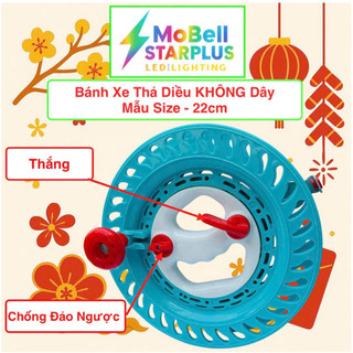 Bánh Xe Thả Diều Cao Cấp – Size 22cm & 25cm Bảng Nâng cấp - Giảm Tốc - Chống Đảo Ngược