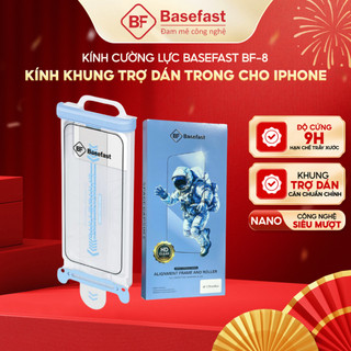 Kính Cường Lực Khung Tự Dán Trong Basefast Kèm Con Lăn Trợ Dán Cao Cấp