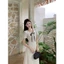 Váy Trắng Nàng Thơ Cổ Sen Bèo Phối Nơ, Đầm Maxi Dáng Xòe Tiểu Thư Xinh Xắn Đi Chơi Hẹn Hò Élan Sweet