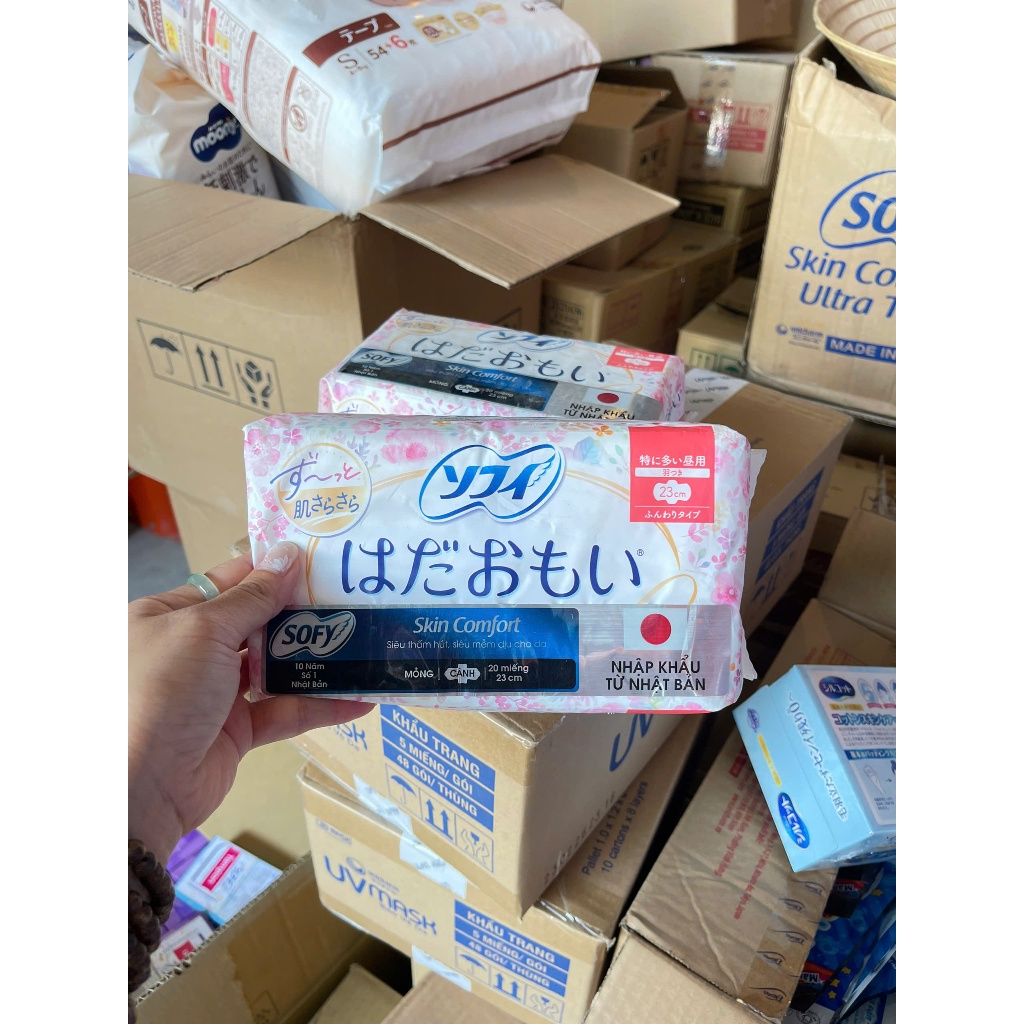 Băng Vệ Sinh Sofy Hadaomoi Nhật Bản (23cm) – Nâng Niu Làn Da Nhạy Cảm-NPP Tường Nghi